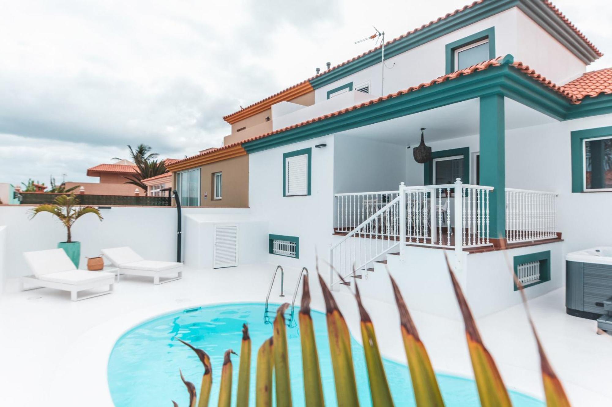 Villa Veaco Beach With Jacuzzi And Private Pool Κοραλέχο Εξωτερικό φωτογραφία